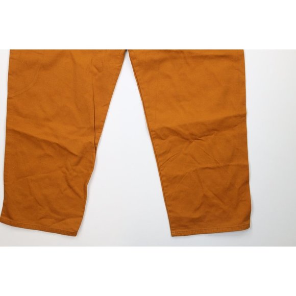 NOS Vintage 90s Marithe Francois Girbaud Mens 44x32 Baggy Loose Fit Jeans Orange - Picture 10 of 11